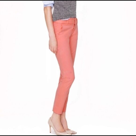 J. Crew blush Chino broken in scout city fit cropped‎ pants - Picture 2 of 8